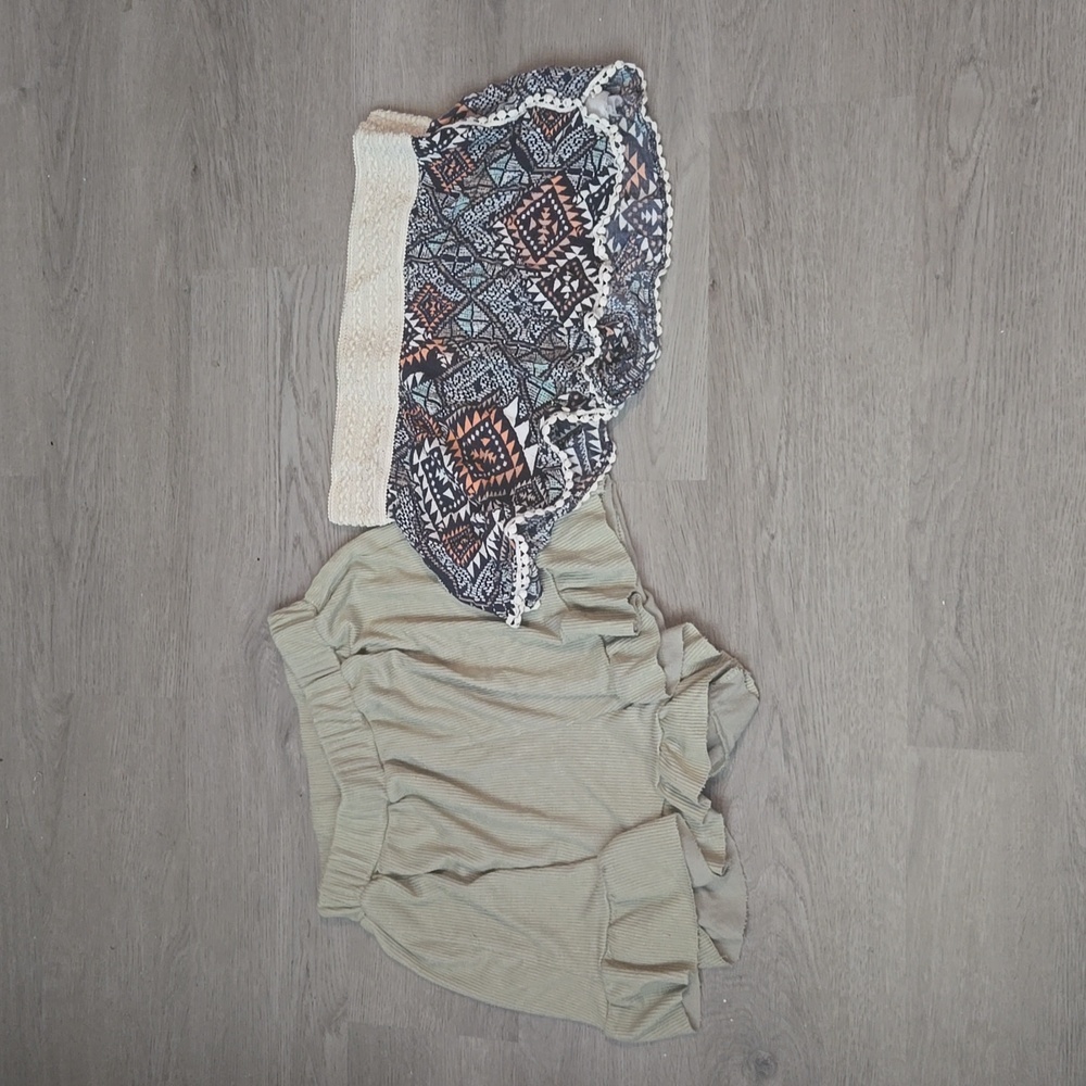 2 pairs of cute shorts perfect to throw on over a swim suit